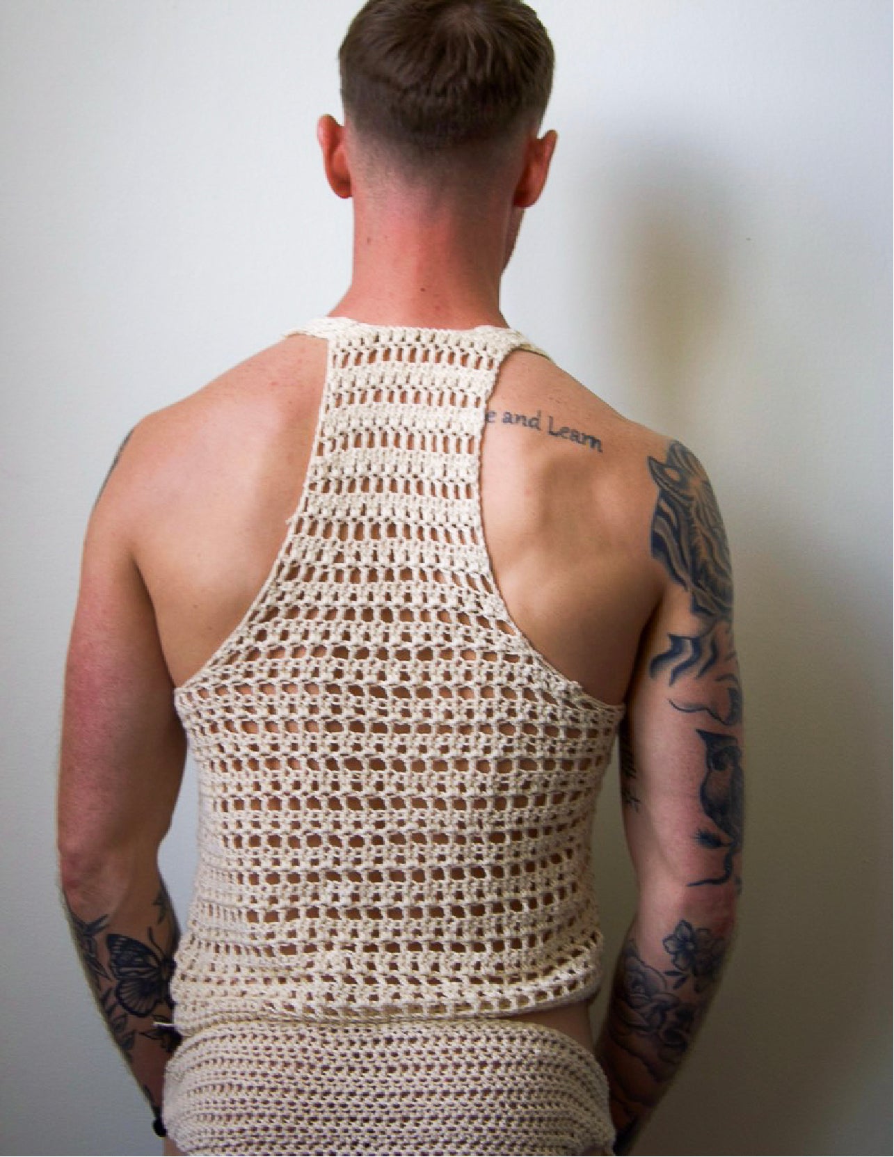 Crochet Crop Muscle Tank Top