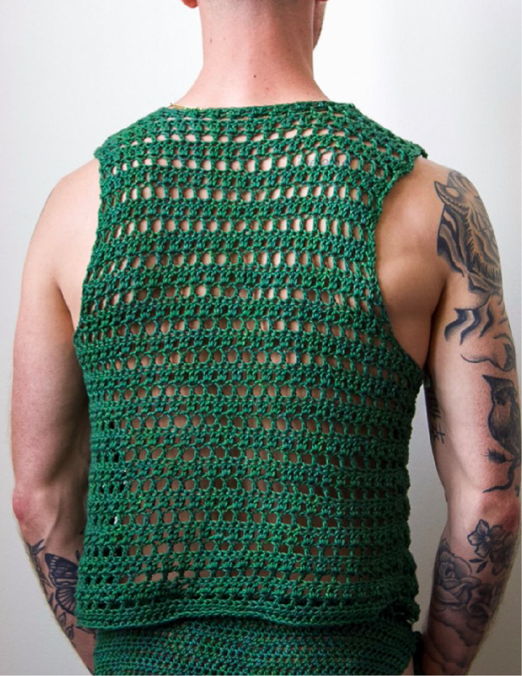Crochet Crop Muscle Tank Top