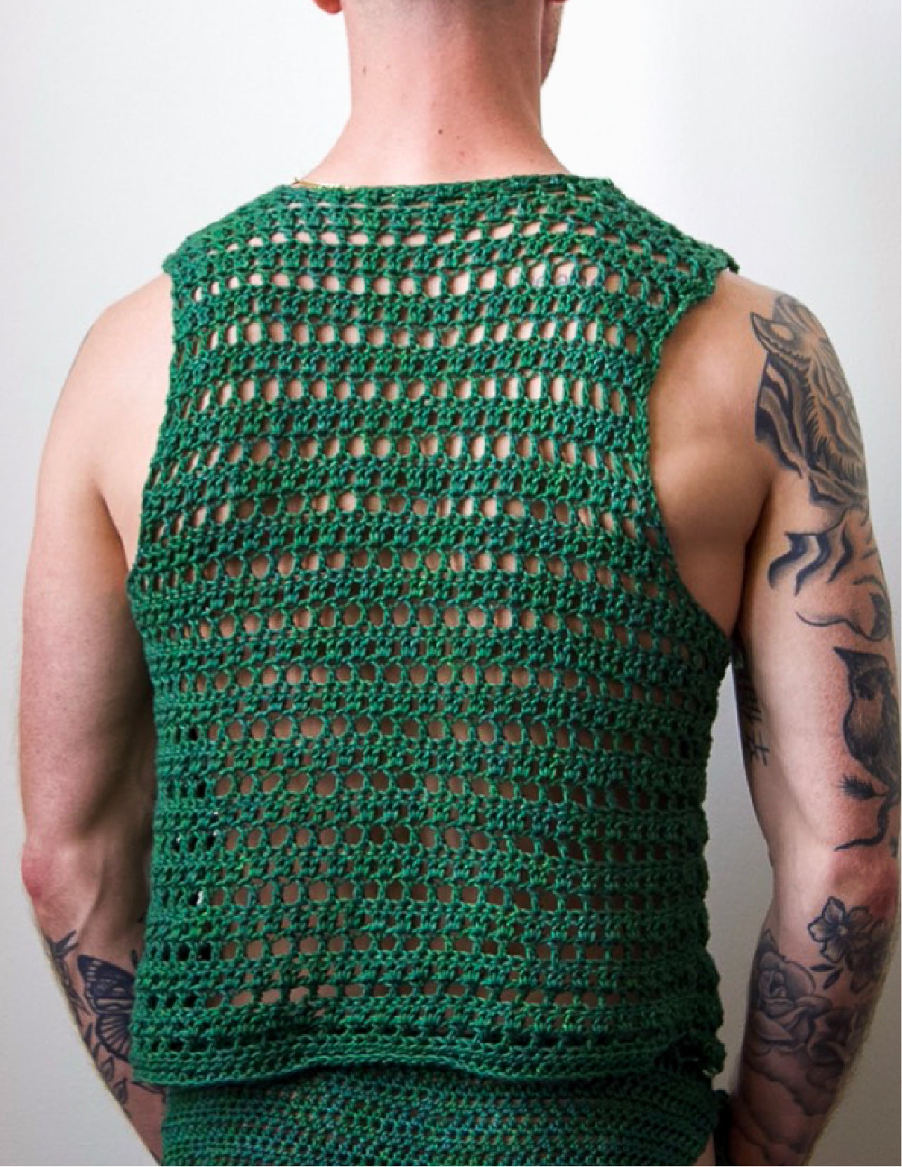 Crochet Crop Muscle Tank Top